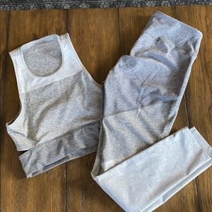 Like new gray Outdoor Voices Set S top & M pant